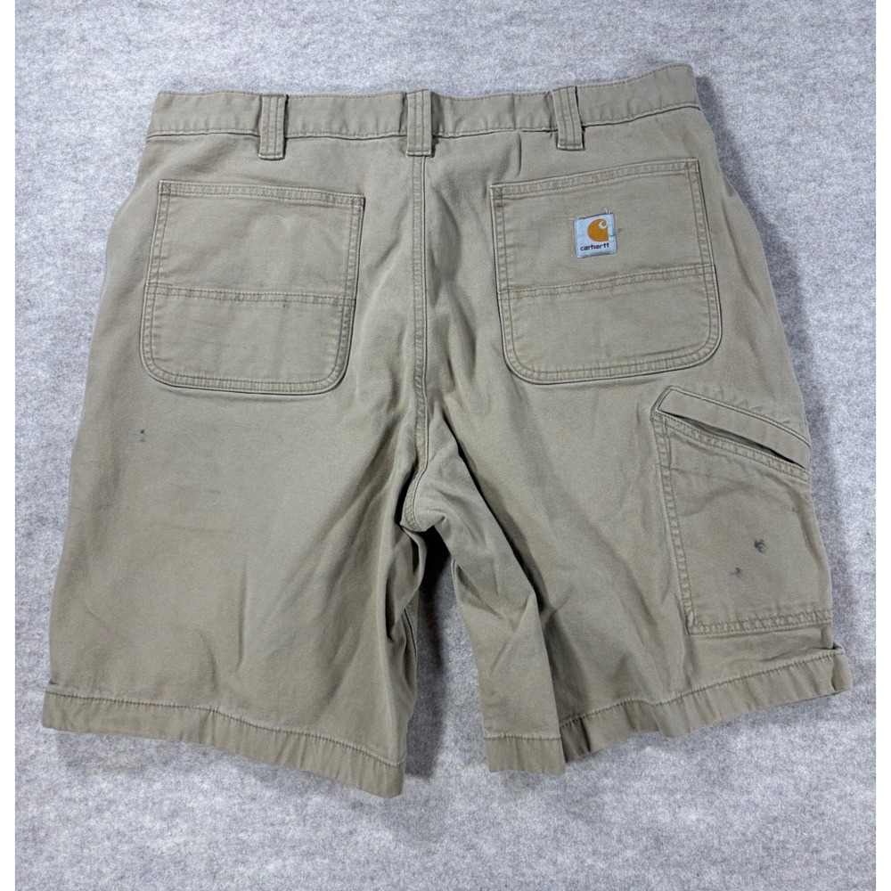 Carhartt Mens Loose Fit Canvas Carpenter Shorts Dark Khaki 104195 DKH Size 36